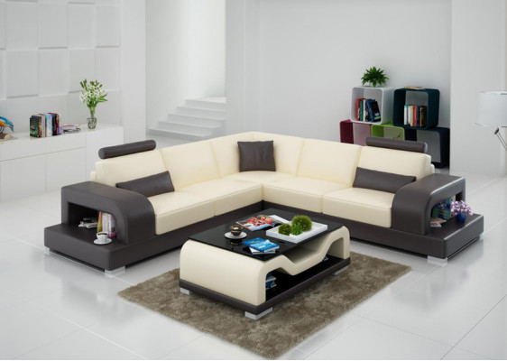 Modern L-shaped sofa quality sofa with high-quality upholstery for corner placements.