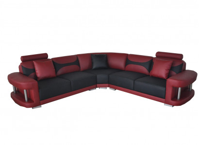 Leather Modern XXL Couch Living Landscape Leather Sofa Sofa Set Sofa L-Shaped with USB