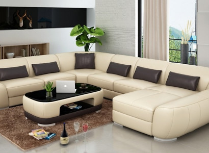 Stylish U-shaped corner sofa modern design for maximum comfort for your living room