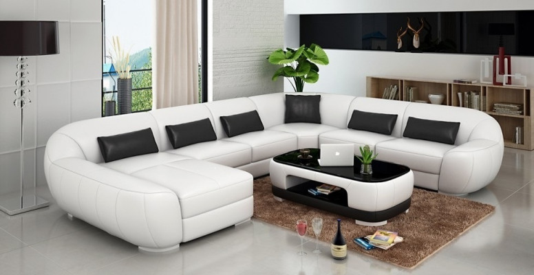 Stylish U-shaped corner sofa modern design for maximum comfort for your living room