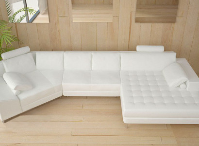 Leather sofa with USB living area corner sofa corner suite design modern sofa A1116