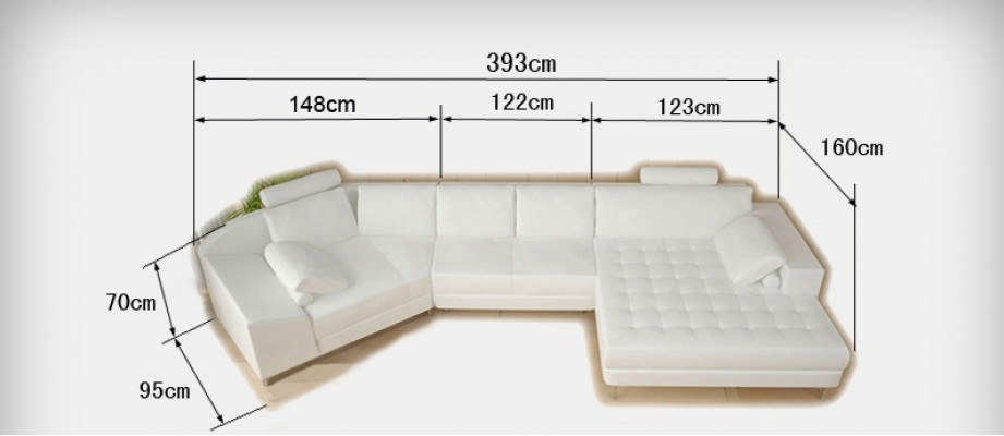 Leather sofa with USB living area corner sofa corner suite design modern sofa A1116