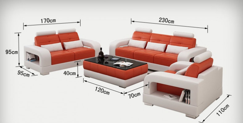 Leather sofa couch suite 3+2+1 seater set design modern sofa