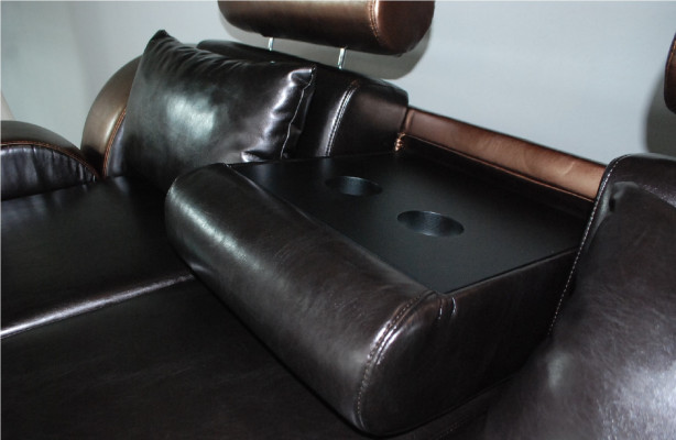 Elegant designer corner couch Berlin II leather sofa corner sofa sofa couch