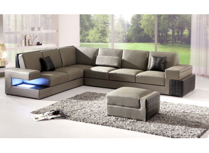 Modern corner sofa couch upholstered seating leather design sofa set living landscape