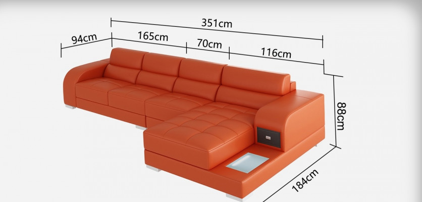 Stylish design: The black L-shaped sofa for sophistication and comfort