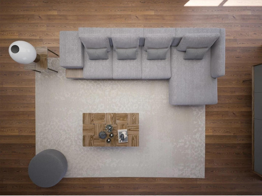 L-shaped corner sofa gray living room designer upholstered furniture corner furniture new