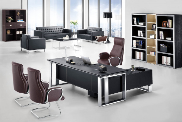 Corner desk work office designer table luxury class furniture