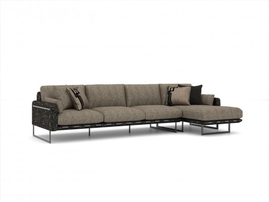 Luxury furniture upholstered corner sofa L-shaped living room corner couch new