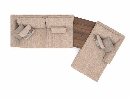 Designer corner sofa L-shape luxury sofa couch living room textile upholstered furniture