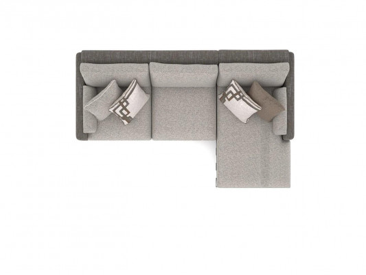 Luxury Designer Corner Sofa L-Shape Living Room Upholstered Furniture Textile Interior