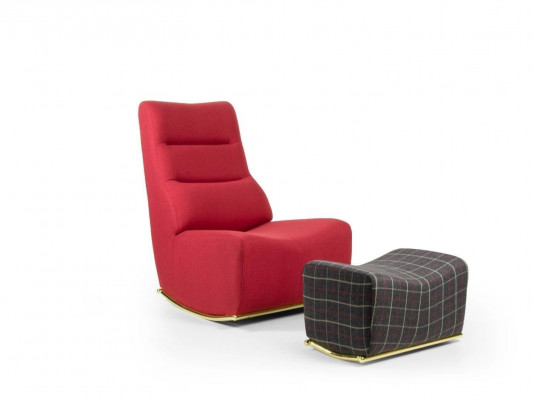 Living Room Set 2-piece Armchair with Stool Seating Modern Furnishings