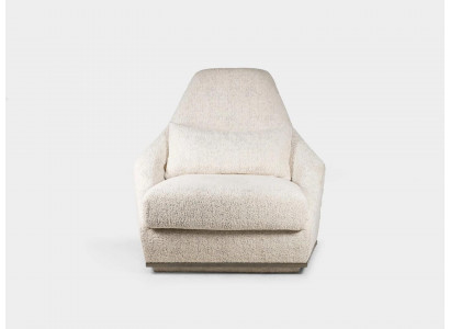 Upholstered Furniture White Armchair Luxury Seat Seating Living Room Modern Design