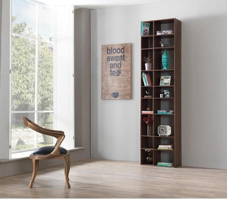 Modern brown wood bookshelf living room shelves furniture new furniture
