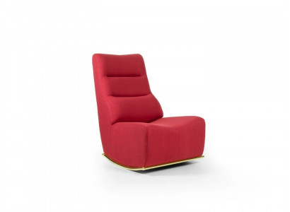 Luxury Red Armchair Living Room Upholstered Seat Modern Seating Designer