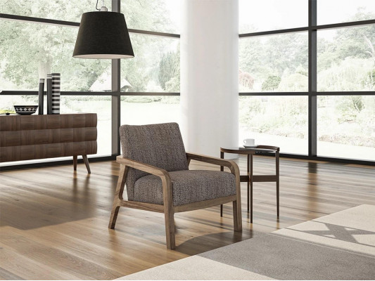 Modern design armchair upholstered seat textile living room modern upholstered furniture