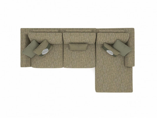 Green L-shaped corner sofa living room upholstered furniture modern textile sofa couch