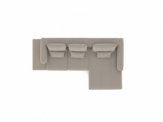 Designer gray sofa couch L-shape modern corner sofa upholstery living room.