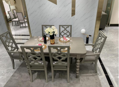 Dining room suite table chair stool dining set 6-piece antique style new