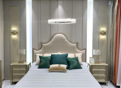 Design double hotel beds bedroom wood furniture bed upholstery wood 180x200 new