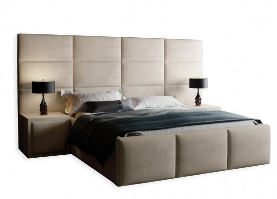 Boxspring design bed beds double mattress sleeping room luxury hotel