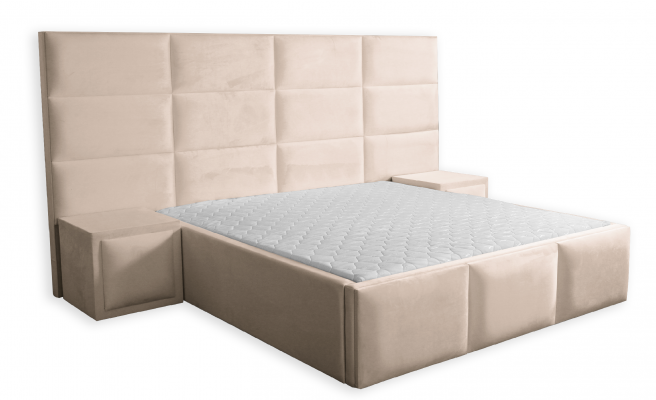 Boxspring design bed beds double mattress sleeping room luxury hotel