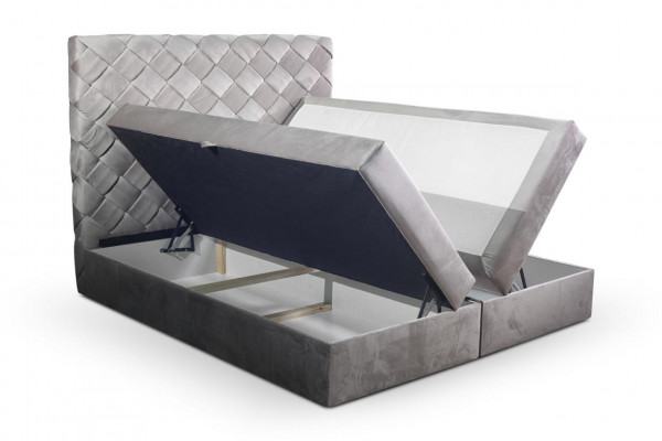 Box spring bed with storage box mattress beds Chesterfield bedroom