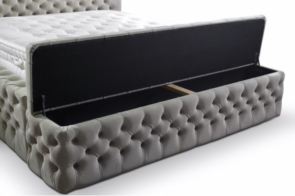 Chesterfield double hotel beds sleeping room leather modern bed upholstery