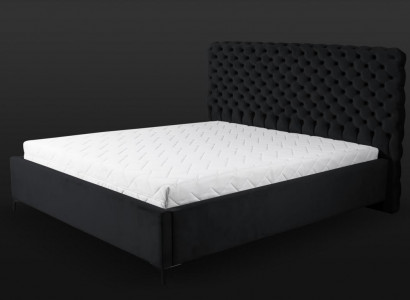 Black Chesterfield Bed Classic Bedroom Furniture Design Fabric