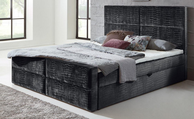 Box spring bed leather bed 200x200cm hotel double bed luxury beds modern new