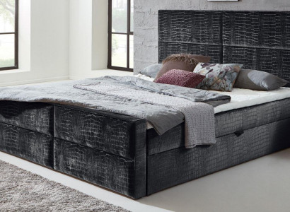 Box spring bed leather bed 200x200cm hotel double bed luxury beds modern new