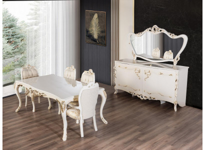 Dining room set table + 4 chairs dining chair sets tables group set 5 pcs.