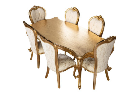 Table 6x Chairs Dining Room Set Complete Set 7-piece New Dining Group