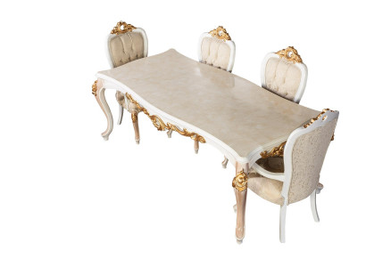 Table Classic Luxury Wood Tables Baroque Rococo Antique Style Dining Living Room
