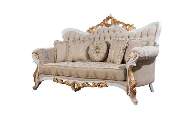 Sofa 3-seater fabric three-seater sofas luxury living room baroque style couch baroque
