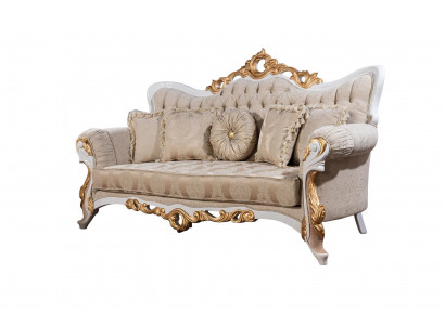 Sofa 3-seater fabric three-seater sofas luxury living room baroque style couch baroque