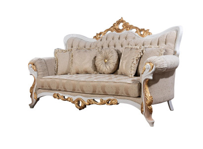 Sofa 3-seater fabric three-seater sofas luxury living room baroque style couch baroque