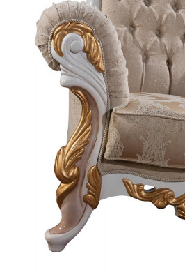Sofa 3-seater fabric three-seater sofas luxury living room baroque style couch baroque