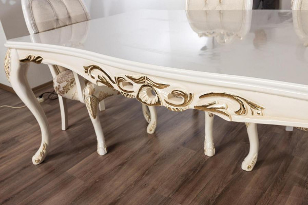 Classic dining table beige design table wood tables furniture living room