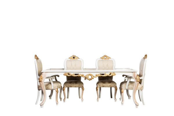 Classic Chesterfield Chair Set x4 Dining Room Chair Set Armchairs