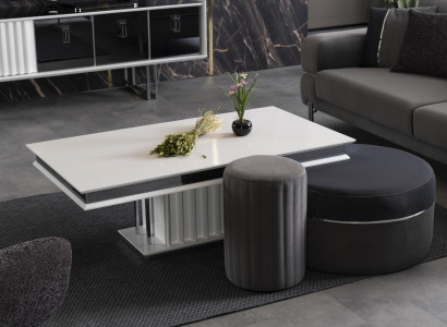 Luxury white wooden coffee table coffee tables table design tables furniture wood