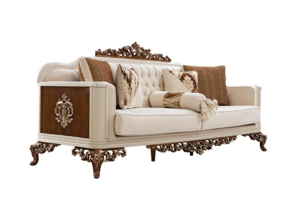 Sofa 3-seater Chesterfield three-seater sofas luxury living room baroque style couch new