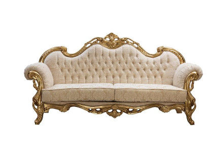 Sofa 3 seat fabric three-seater sofas luxury living room chesterfield baroque