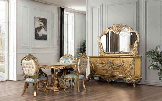 Set Chest of Drawers Mirror Set Chests Wood Group Sideboard Furniture Baroque