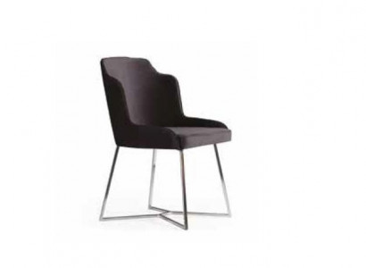Chairs Upholstery Fabric Modern Designer Backrest Seat Armchair Luxury Dining Room 1x Chair