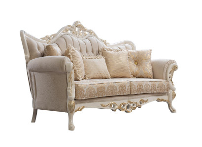 Sofa 3-seater Fabric Three-seater Sofas Luxury Living Room Baroque Style Couch Baroque