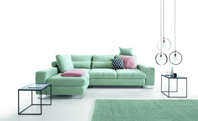 Living room textile L-shaped sofas couches corner sectional sofa upholstery furniture