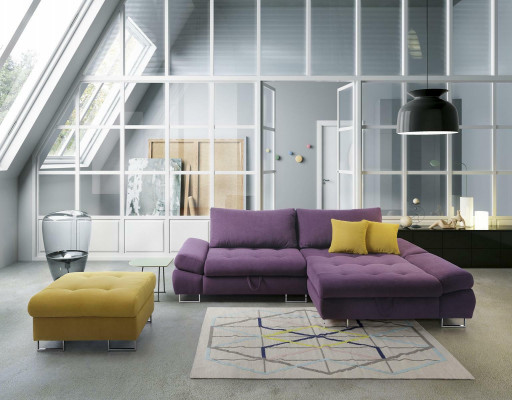 Eleganc L-shape corner sofa fabric couch living room modern design sofas
