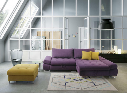 Eleganc L-shape corner sofa fabric couch living room modern design sofas