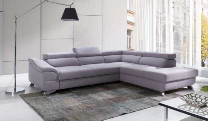Corner sofa with bed function, living landscape, sofa, sectional sofa, couch corner, upholstery suite